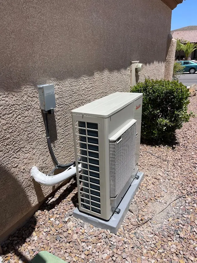 Residential air conditioning condenser unit in Cooper